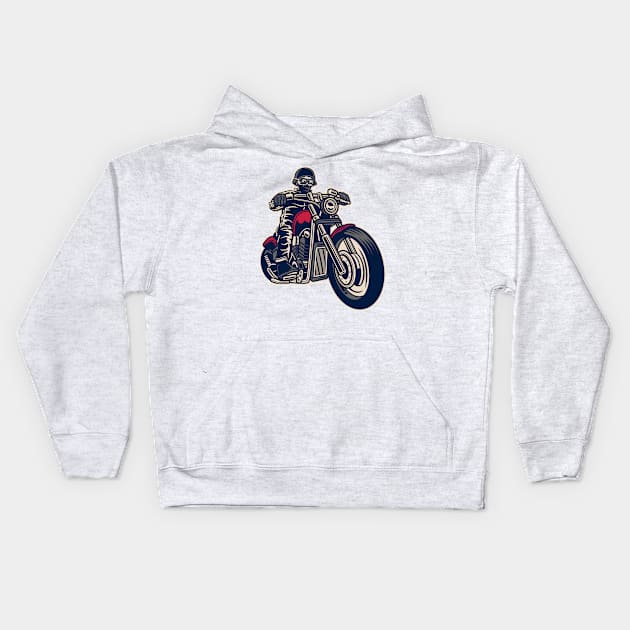 Motorbike Kids Hoodie by ShirtyLife